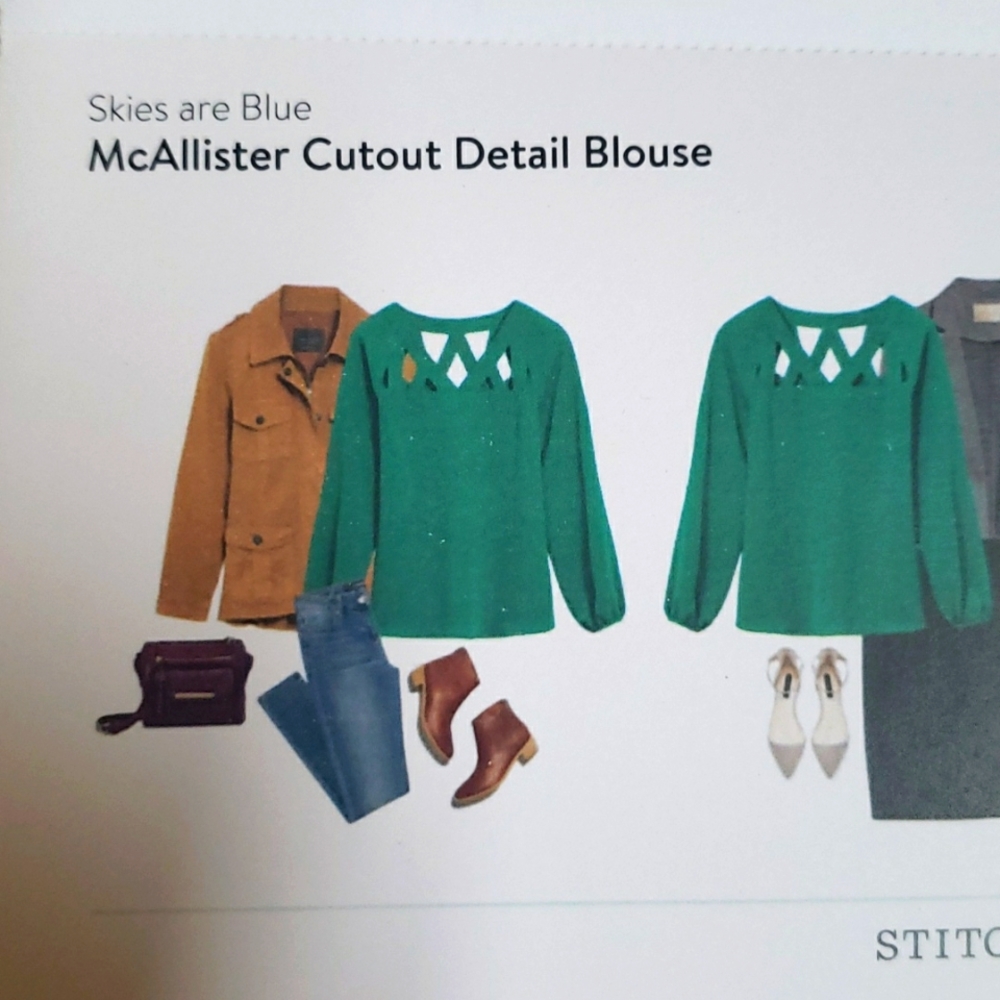 Skies Are Blue McAllister Cutout Detail Blouse